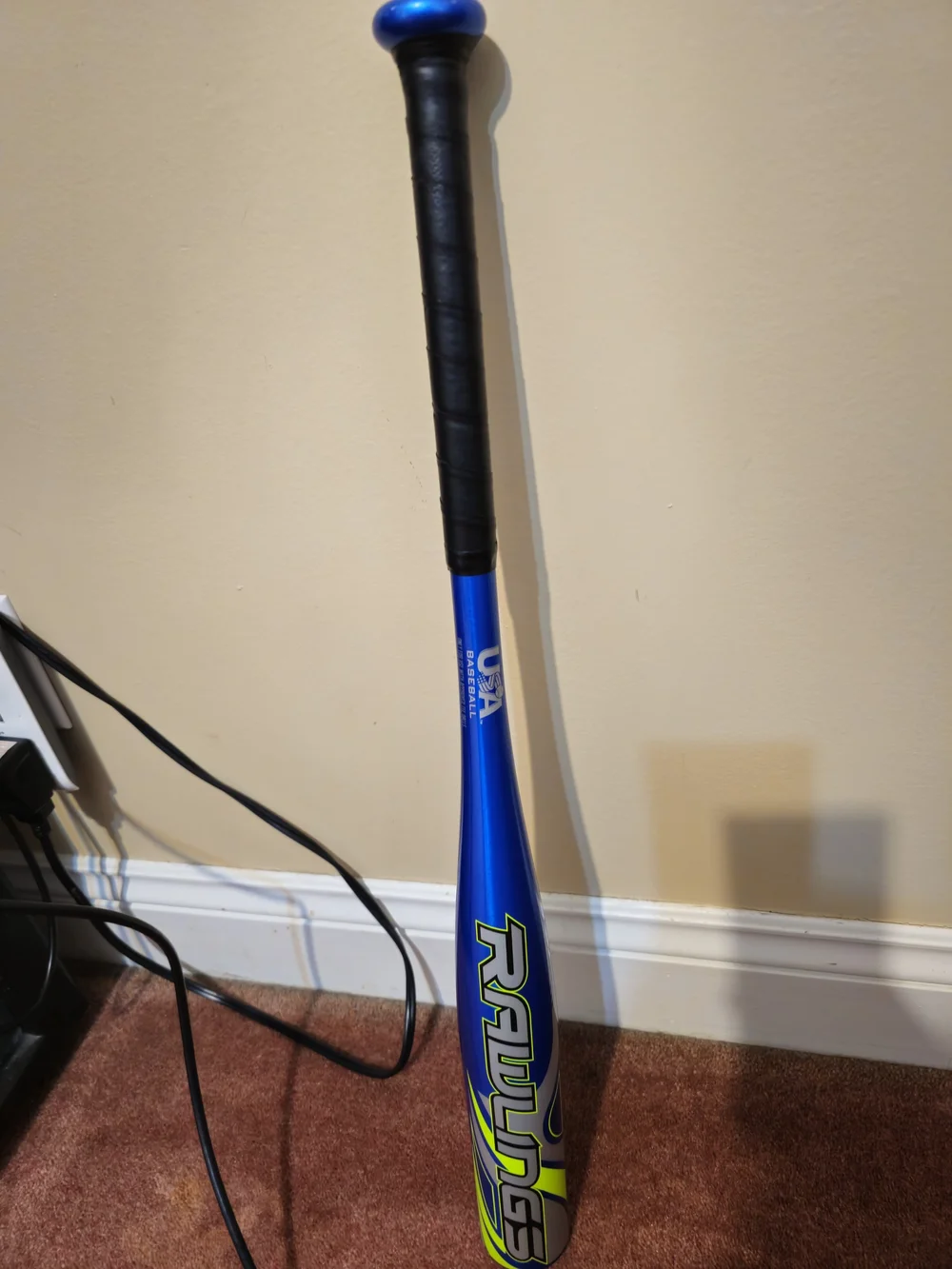 26” Teeball -12 Rawlings Savage Alloy Baseball Bat - Blue & Yellow- Never Used